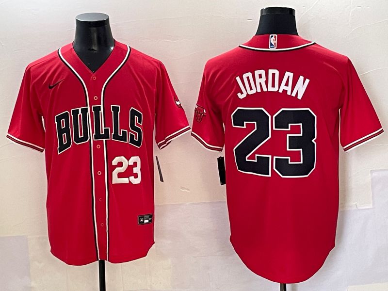 Men 2025 Chicago Bulls #23 Jordan Red Joint Name Nike NBA Jersey style 10